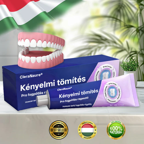 KORLÁTOZOTT KÜLÖNLEGES AJÁNLAT🦷🦷🦷🦷🦷 CleraNaure® Comfort Seal Pro Fogsor Ragasztó  FDA Tanúsítvánnyal-🌻