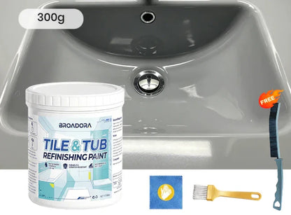 🔥Új termékek a piacon丨Újítsd fel a kádat és a csempét bontás nélkül Prémium csempe- és kádfelújító festékkészlet Egy teljes fürdőszobai felújítás helyett válassz egyszerűbb megoldást.