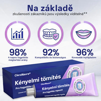 KORLÁTOZOTT KÜLÖNLEGES AJÁNLAT🦷🦷🦷🦷🦷 CleraNaure® Comfort Seal Pro Fogsor Ragasztó  FDA Tanúsítvánnyal-🌻